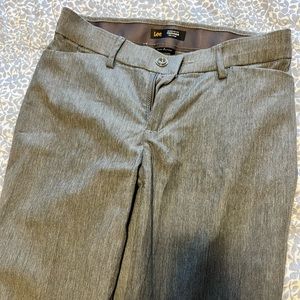 Grey Lee Regular Fit Mid Rise Dress Pants